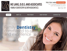 Tablet Screenshot of lansfamilydentistry.com